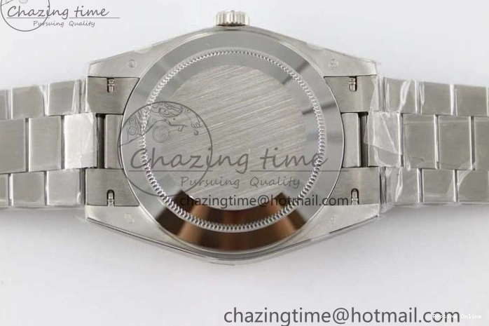 0126 FashionForward Day Date 40mm SS 904L Steel TWF 1:1 Best Edition Meteorite Crystal Dial on SS Bracelet A 2360